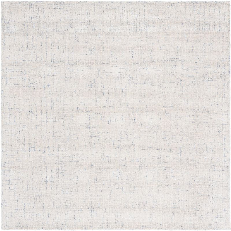 Abstract ABT469 Hand Tufted Area Rug - Silver/Blue - 6'x6' - Safavieh .
