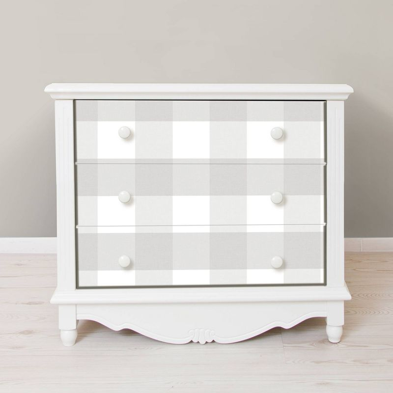 NuWallpaper Farmhouse Plaid Peel & Stick Wallpaper: Removable Vinyl, Self-Adhesive, Washable, Classic Gray Pattern, 30.75 Sq Ft Coverage