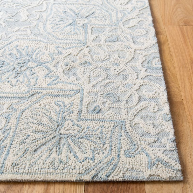 Abstract ABT958 Hand Tufted Area Rug - Grey/Beige - 4' X 6' - Safavieh.