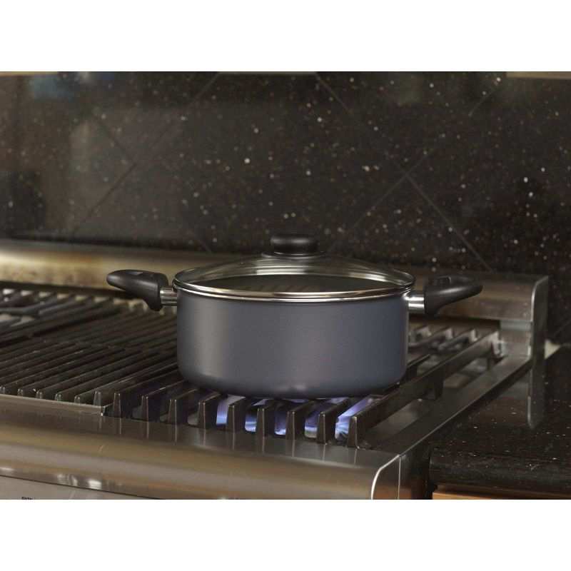 GoodCook 4.7qt Everyday Dutch Oven with Lid: Nonstick Aluminum, Dishwasher-Safe, Gas & Electric Compatible, 14.5" Diameter