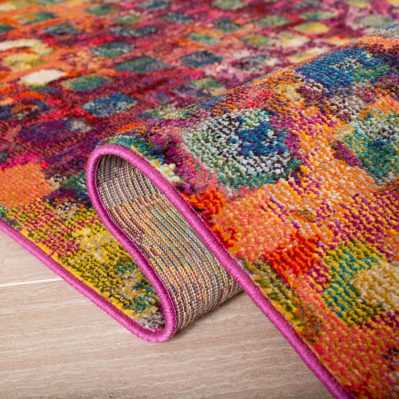 Madison MAD425 Power Loomed Indoor Area Rug - Fuchsia/Gold - 9'x12' - Safavieh