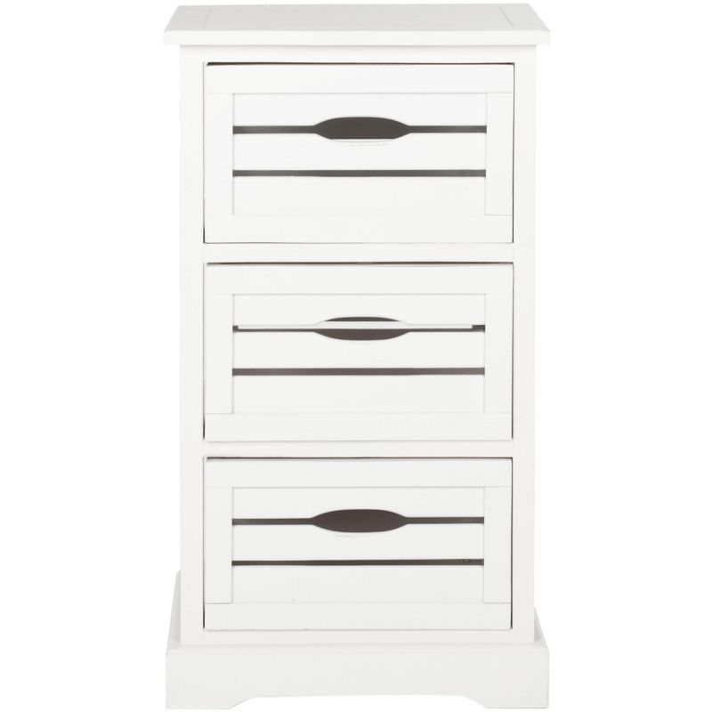 Samara 3 Drawer Cabinet - AMH5713 - Distressed Cream - Safavieh Couture