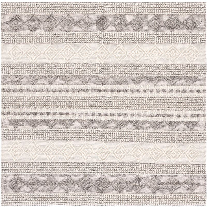 Natura NAT102 Hand Woven Area Rug - Gray/Ivory - 7'x7' - Safavieh.