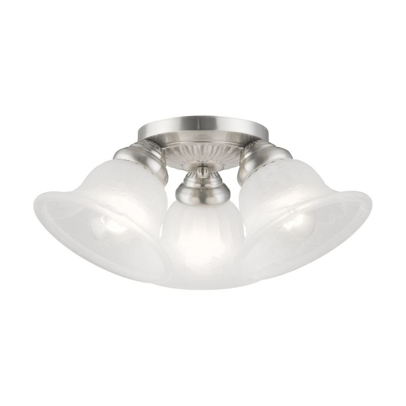 Livex Lighting Edgemont 3 - Light Flush Mount in  Brushed Nickel
