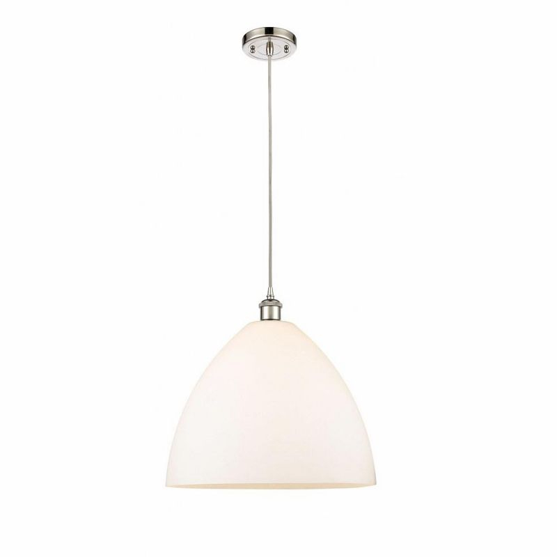 Innovations Lighting Bristol Glass 1 - Light Pendant in  Polished Nickel