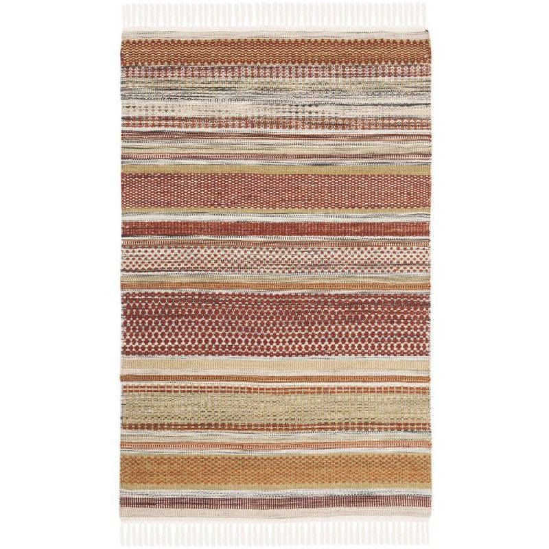 Striped Kilim STK311 Hand Woven Indoor Accent Rug - Beige - 2'6"x4' - Safavieh.