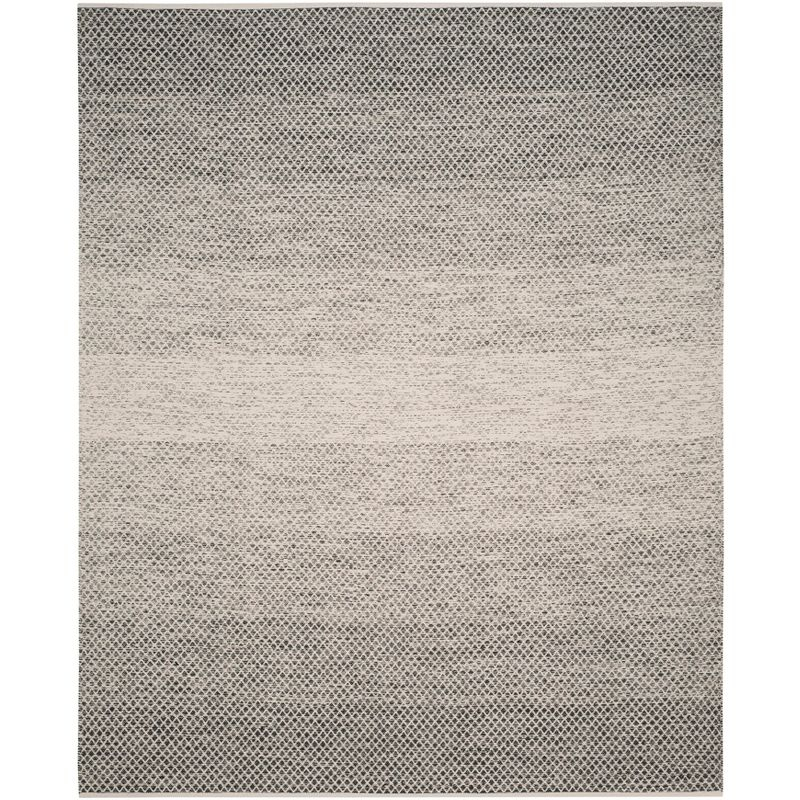 Montauk MTK601 Hand Woven Indoor Area Rug - Black/Ivory - 8'x10' - Safavieh