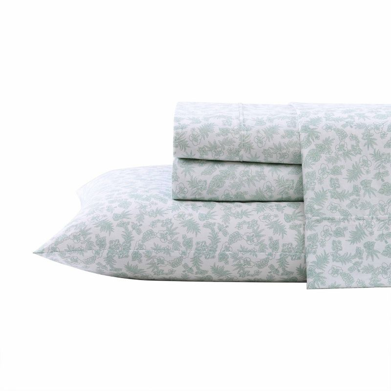 King Printed Pattern Sheet Set Hibiscus Bloom - Tommy Bahama