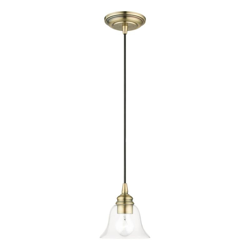 Livex Lighting Moreland 1 - Light Pendant in  Antique Brass