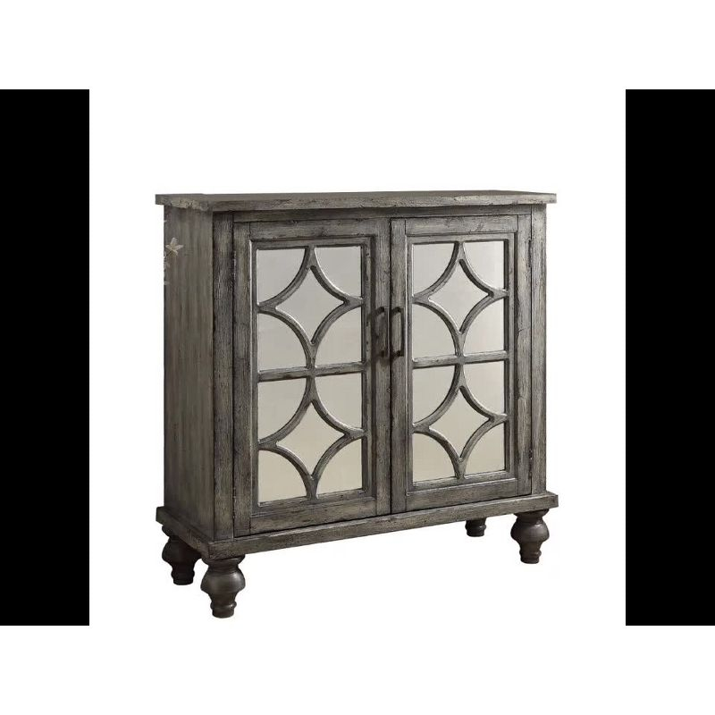 60" Velika Accent Table Weathered Gray - Acme Furniture