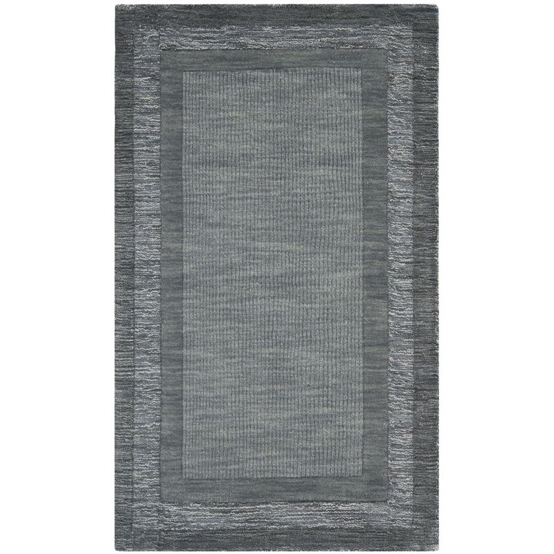 Impressions IM821 Hand Loomed Accent Rug - Charcoal/Blue - 3'x5' - Safavieh
