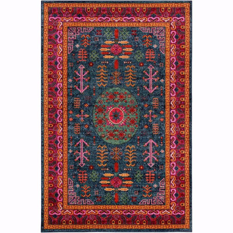 Mark & Day Beziers 2'x2'11" Rectangle Woven Indoor Area Rugs Bright Red