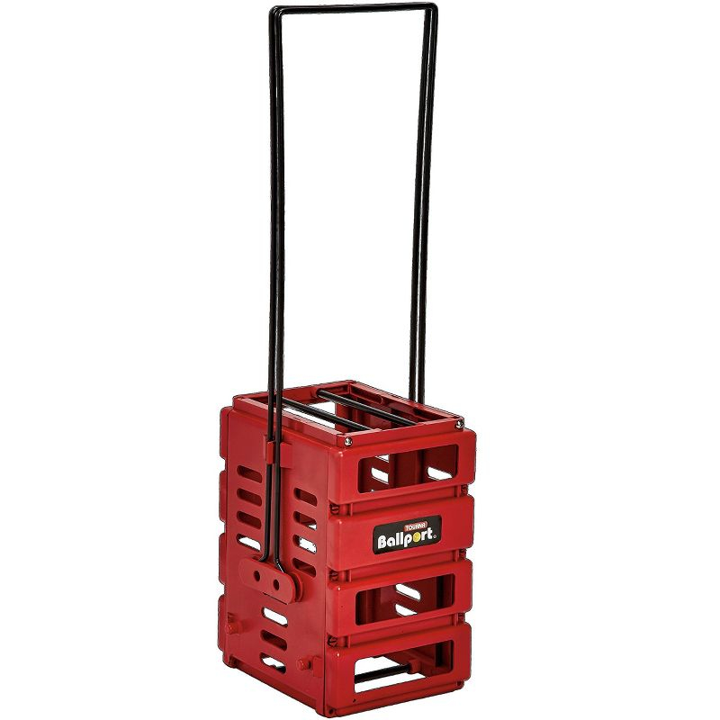Tourna Mini BALLPORT Tennis Ball Pick Up Hopper (Red)