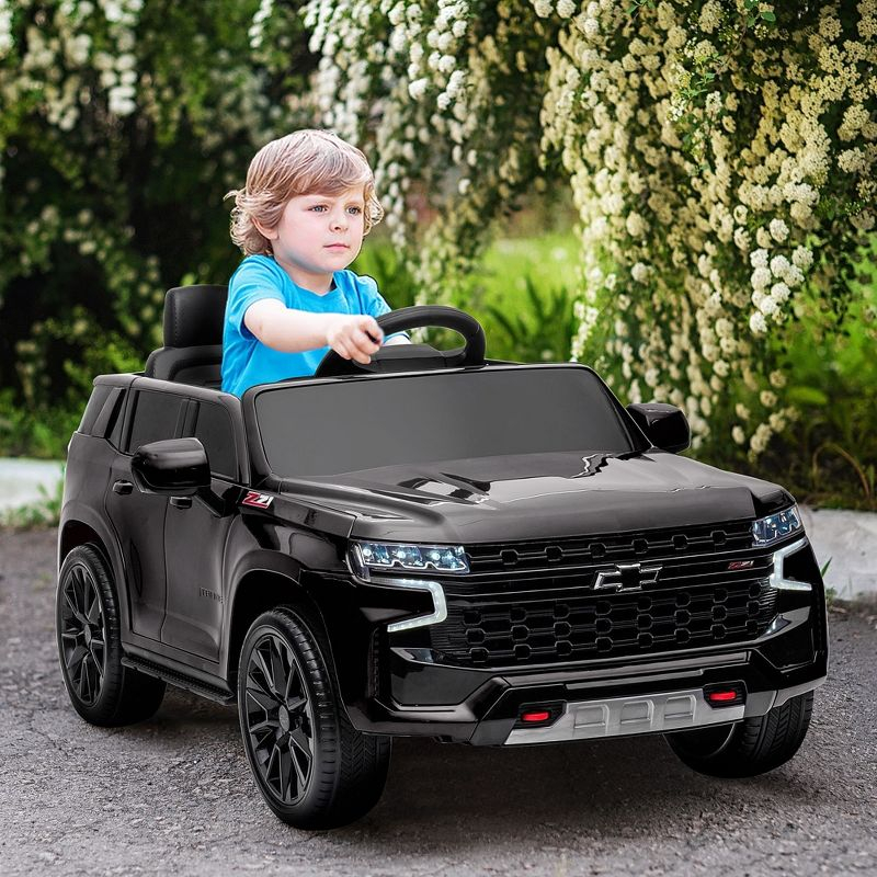 Aosom 12V Electric Ride-On Car with Remote Control & Horn Honking, Kids Ride-on Toy for 3-6 Year Old, Gift for Boys and Girls, Black