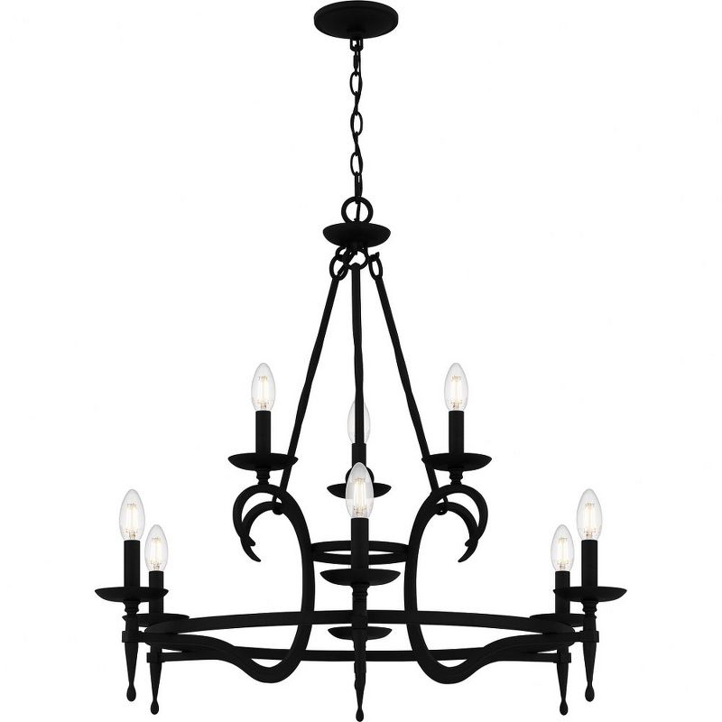 Quoizel Lighting Octavia 9 - Light Chandelier in  Earth Black