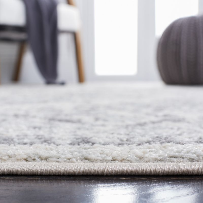 Tulum TUL280 Power Loomed Area Rug - Ivory/Grey - 6'7"x6'7" - Safavieh.