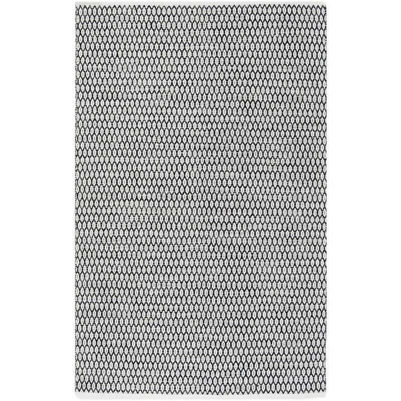 Montauk MTK608 Hand Woven Indoor Area Rug - Black/Ivory - 5'x8' - Safavieh