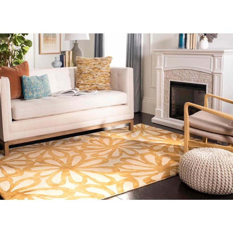 Dip Dye DDY527 Hand Tufted Area Rug - Beige/Gold - 6'x9' - Safavieh..