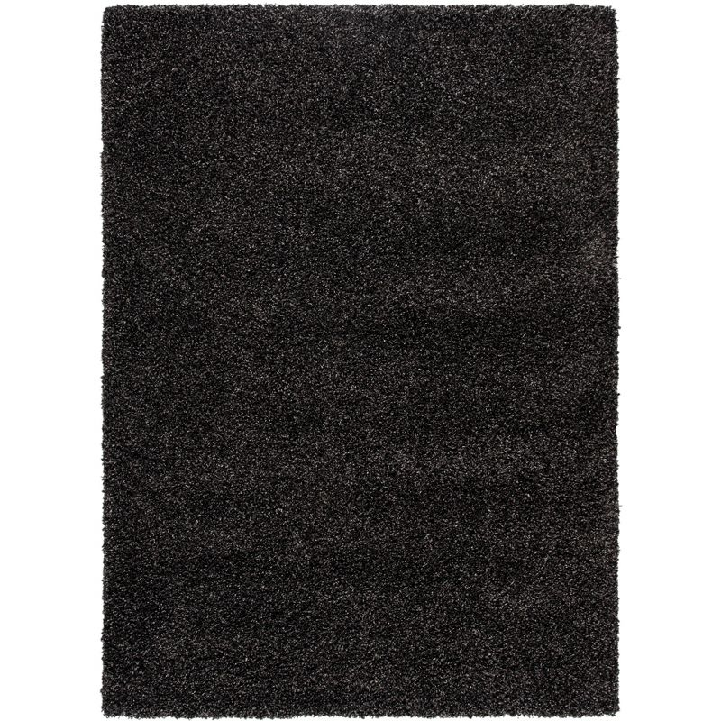Evolution Shag EVO520 Power Loomed Area Rug - Charcoal - 5'3"x7'6" - Safavieh.