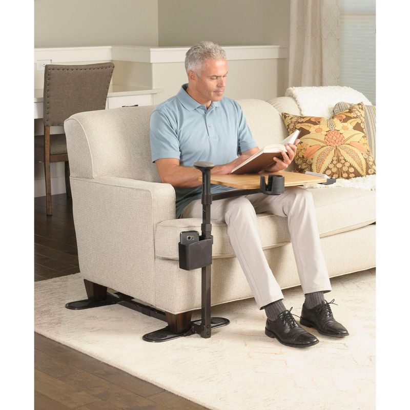 Signature Life Independence Tray Table, Bamboo Swivel TV Tray & Laptop Desk