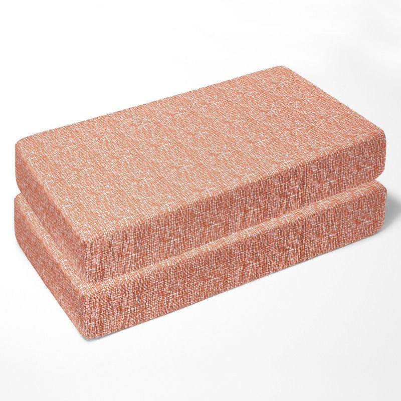 Bacati - Construction Yellow Orange Blue Gray 10 pc Crib Bedding Set with 2 Crib Fitted Sheets