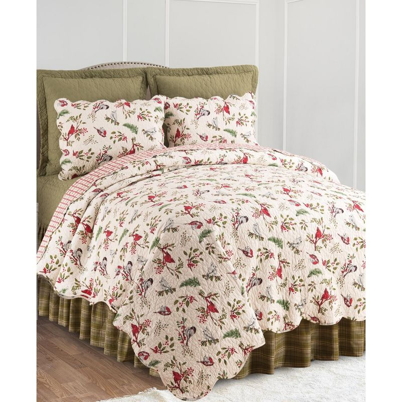 C&F Home Sprig Birds Full/Queen 3 Piece Quilt Set