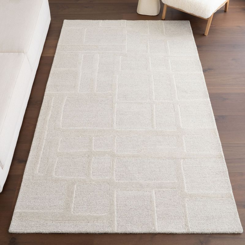 Nuloom Aerith Contemporary Geometric Indoor Area Rug, 5' x 8', Beige