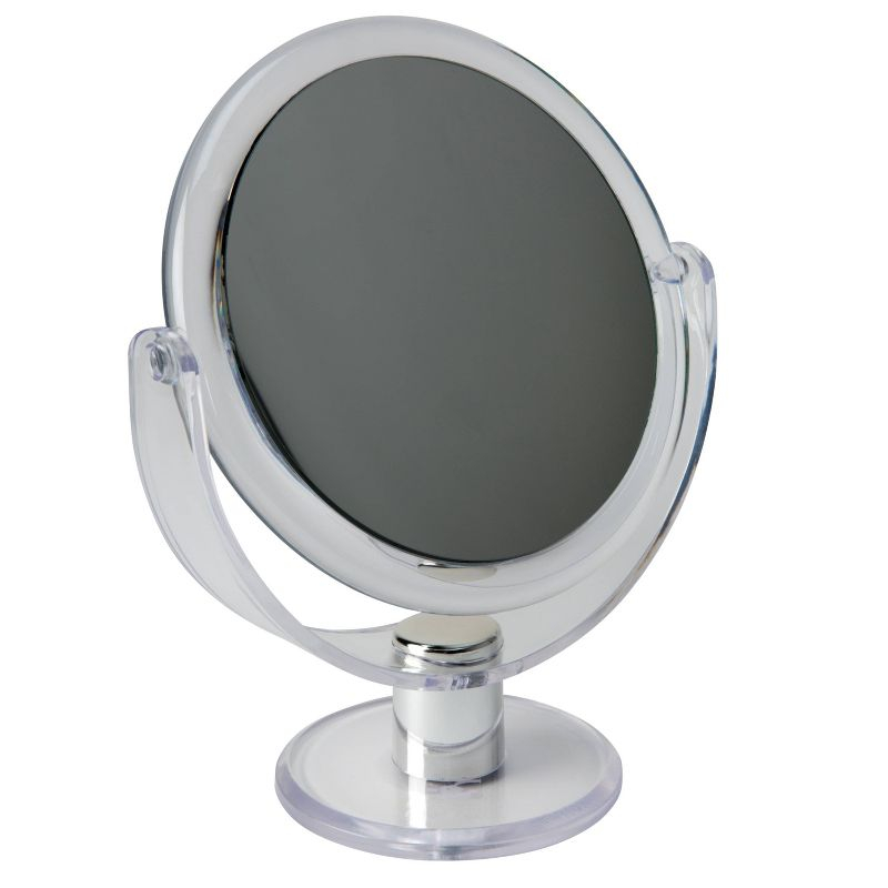 7" Vanity Rubberized 1X-10X Magnification Mirror Clear - Home Details