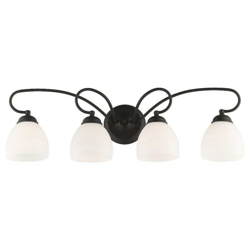 Livex Lighting Brookside 4 - Light Vanity in  Black