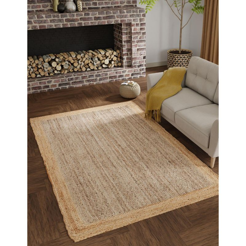 Unique Loom 2' 0 x 3' 1 Goa Braided Jute Rectangle Area Rug