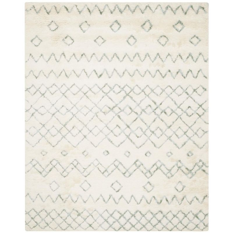 Casablanca CSB806 Hand Tufted Indoor Area Rug - Ivory/Blue - 8'x10' - Safavieh