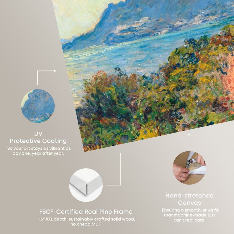 Art Remedy Monet's Monaco Chic Coastal Wall Art, 40" x 40", Gallery Wrapped