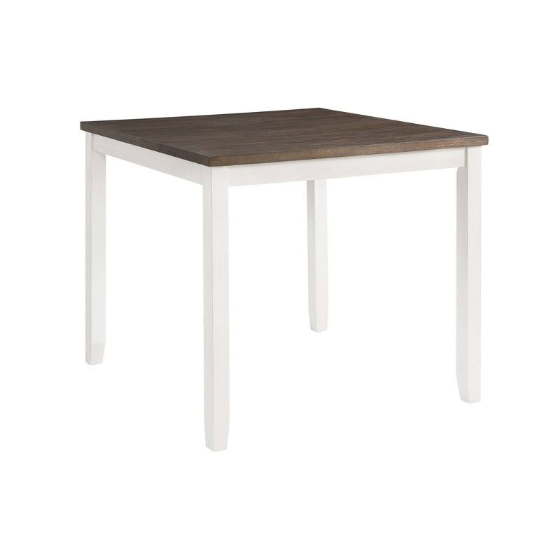 5pc Kona Counter Height Dining Set Brown - Picket House Furnishings: Modern Ladder Back Chairs, Wood Frame