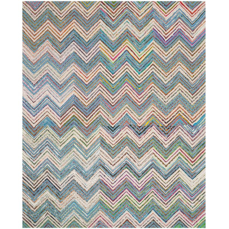 Nantucket NAN601 Hand Tufted Area Rug - Beige/Blue - 8'x10' - Safavieh.