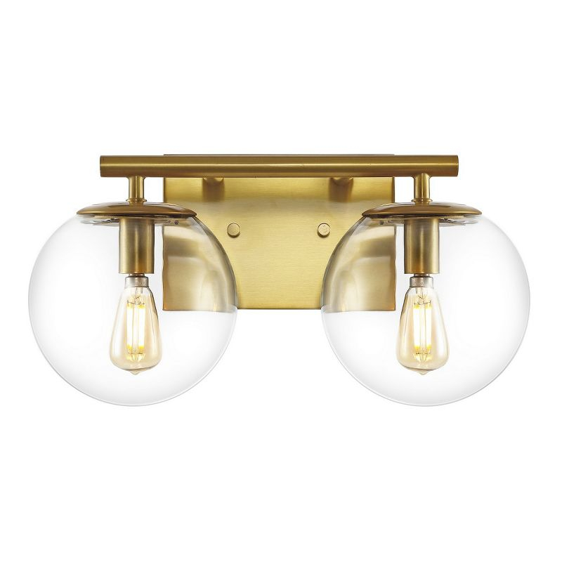 Severa 2 Light 14" Wall Sconce - SCN4125 - Brass - Safavieh