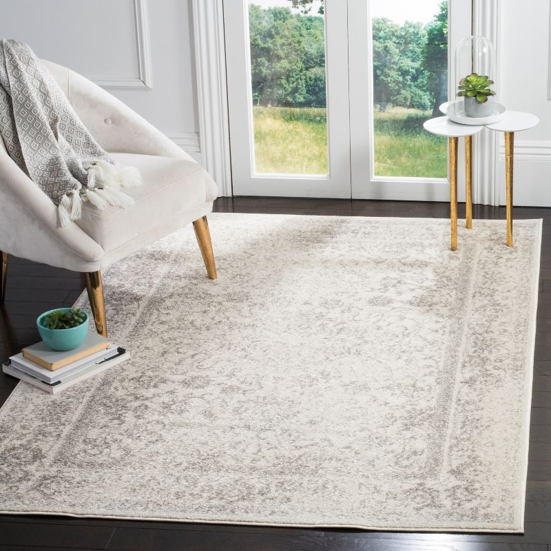 Adirondack ADRW109 Power Loomed Area Rug - Ivory/Silver - 3'x5' - Safavieh.