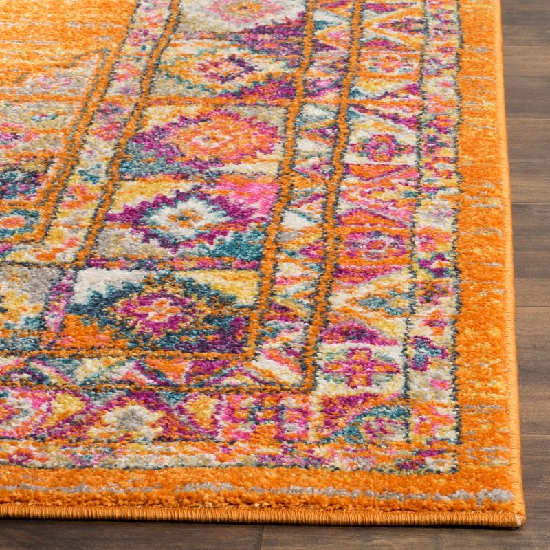 Madison MAD133 Power Loomed Indoor Area Rug - Orange/Fuchsia - 8'x10' - Safavieh