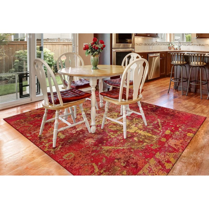 Liora Manne Marina Kermin Indoor/Outdoor Rug Saffron 4'10" x 7'6"