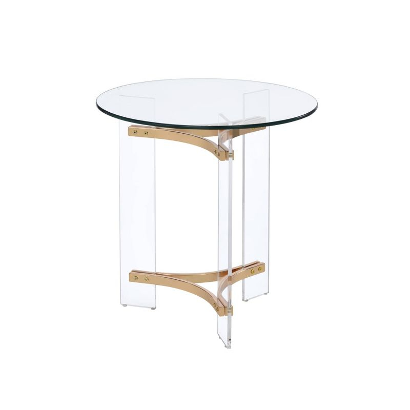 23" Sosi Accent Table Gold Finish - Acme Furniture