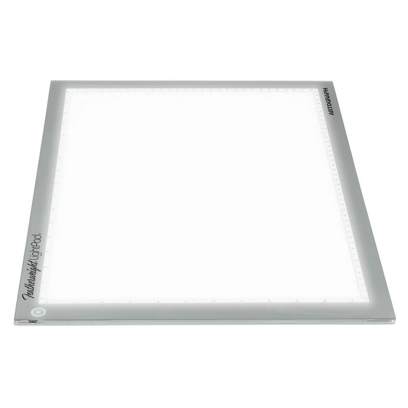 Artograph Featherweight Ultra Thin Lightpad, 12" x 17" Dimmable Slim LED Lightbox Drawing Board for Tracing, Crafting, and Drafting