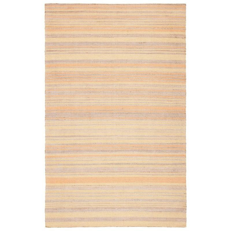 Highland Dunes Grice Hand Woven 50% Jute, 50% Wool Striped Rug