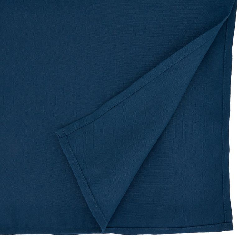 Saro Lifestyle Solid Color Everyday Tablecloth, Navy Blue, 65" x 120"