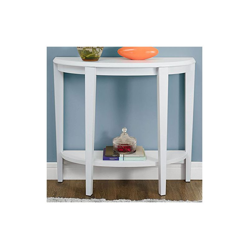 Monarch Specialties Accent Table Console Entryway Narrow Sofa Living Room Bedroom Brown Laminate Contemporary Modern