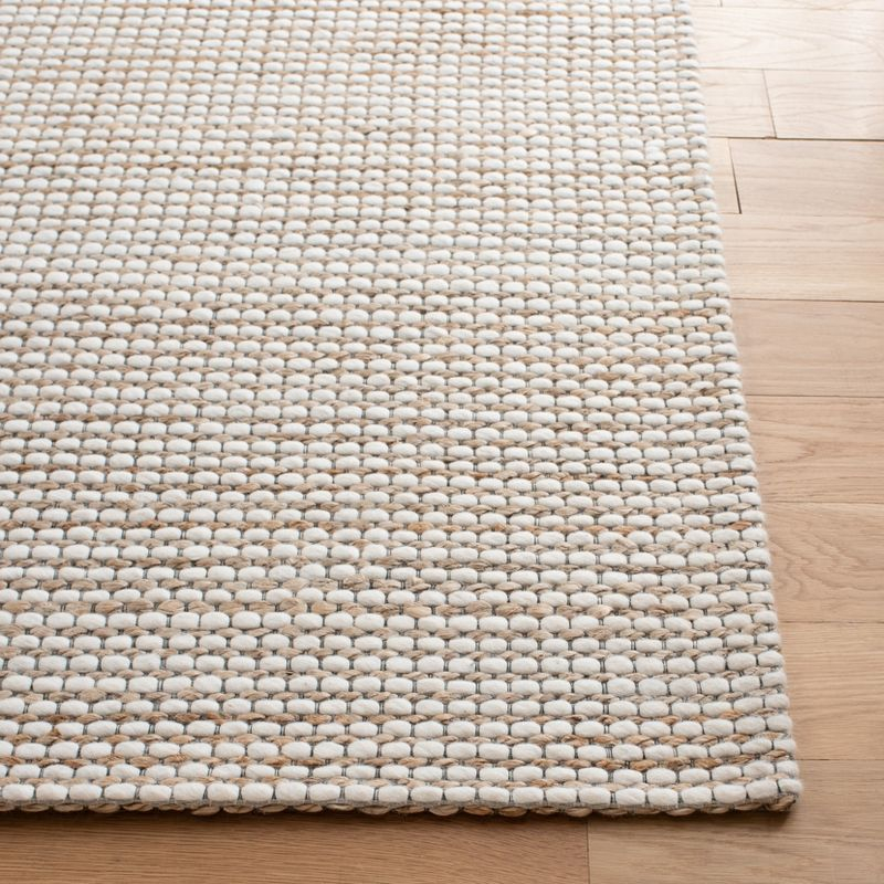 Natural Fiber NFB553 Hand Tufted Area Rug - Natural/Ivory - 4'x4' - Safavieh.