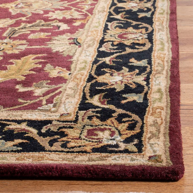 Heritage HG628 Hand Tufted Runner Rug - Red/Black - 2'3"x12' - Safavieh.