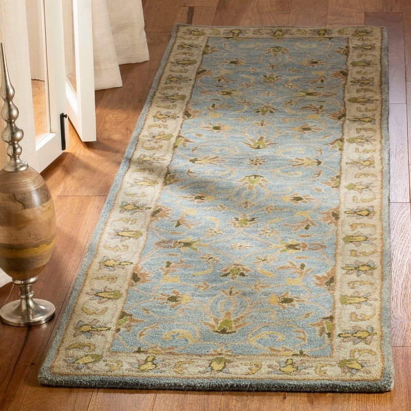 Heritage HG913 Handmade Accent Rug - 2'x3' - Light Blue/Beige - Safavieh