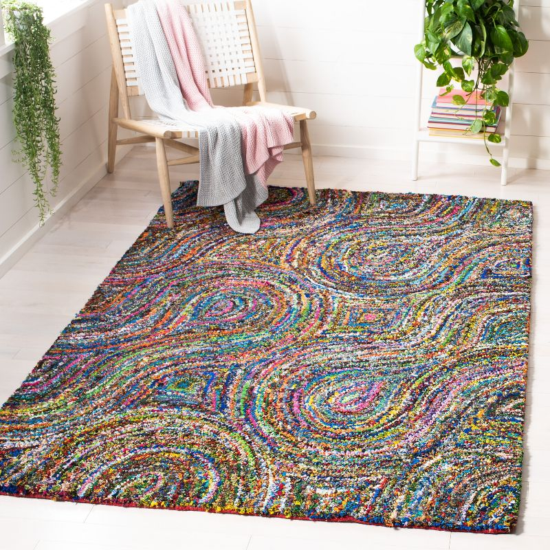 Nantucket NAN517 Hand Tufted Area Rug - Multi - 4'x4' - Safavieh.