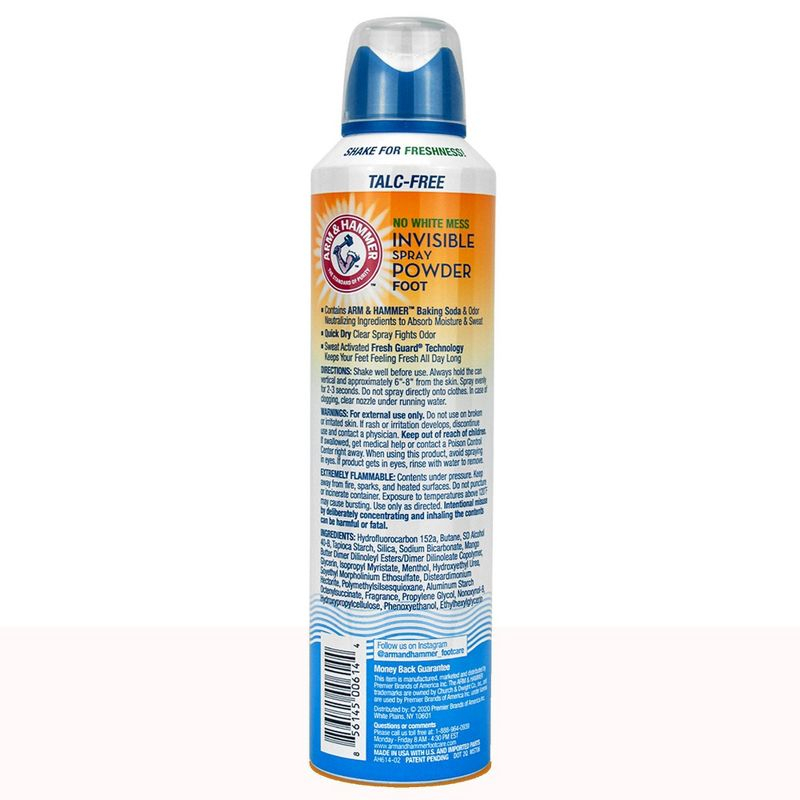 Arm & Hammer Invisible Spray Foot Powder - 7oz