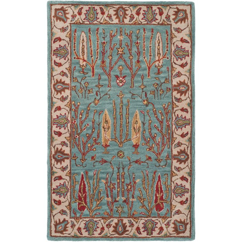Heritage HG735 Hand Tufted Area Rug - Blue/Ivory - 3'x5' - Safavieh.
