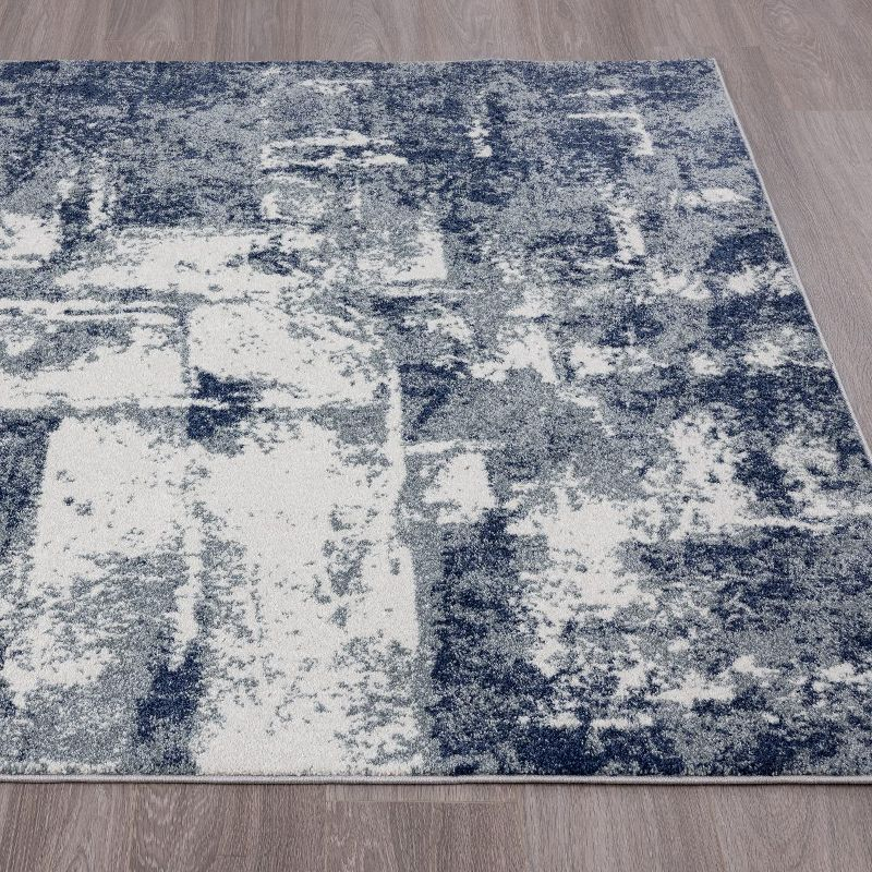 Luxe Weavers Abstract Modern Area Rug, Blue 6x9